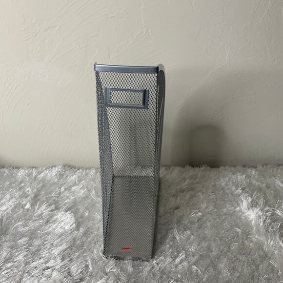 Rubbermaid Wire Silver File Paper Magazine Holder Organizer 12 x 9.5" - Picture 4 of 4